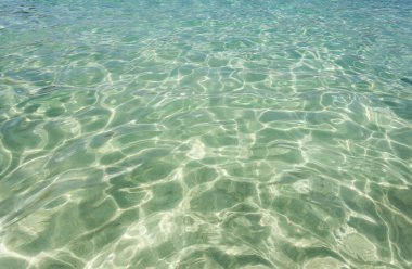 arka planda kum plaj su