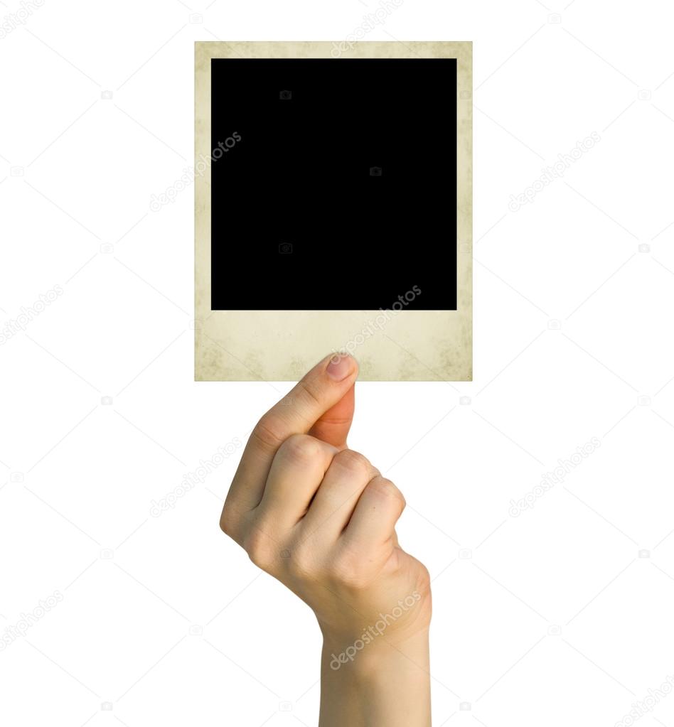 a polaroid card