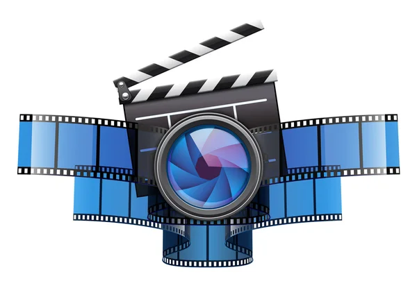 Online-Film-Theater-Kino-Icon-design — Stockvektor