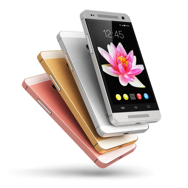 Moderne Touchscreen-Smartphones — Stockfoto