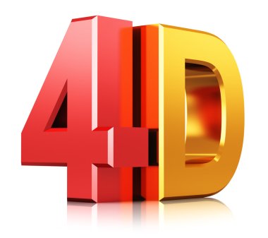 4D cinema technology symbol clipart
