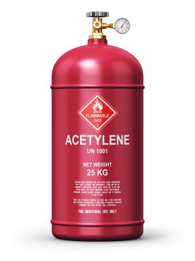 Liquefied acetylene industrial gas container clipart