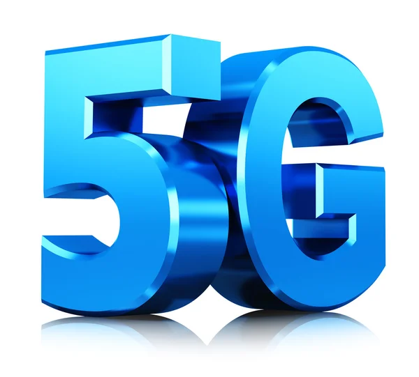 Symbol technologii łączności bezprzewodowej 5G — Zdjęcie stockowe