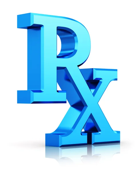 Símbolo de medicamento recetado RX — Foto de Stock
