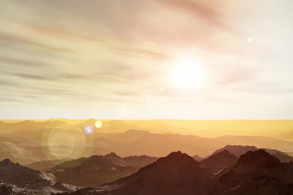산악 화성의 풍경 — 스톡 사진