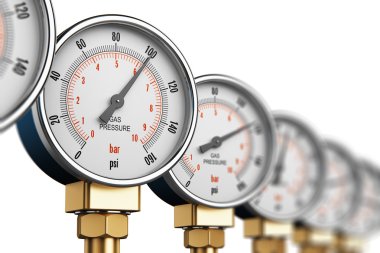 Satır endüstriyel yüksek basınç gaz ölçmek metre