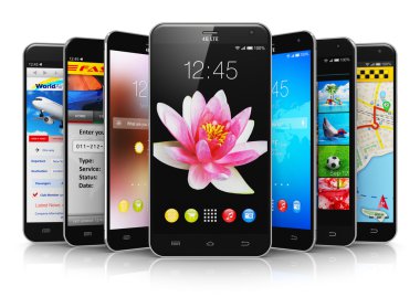Modern dokunmatik ekran smartphones