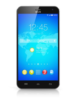 Modern dokunmatik ekran smartphone