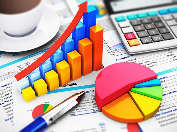 Business, finance and accounting concept — Stock Photo, Image