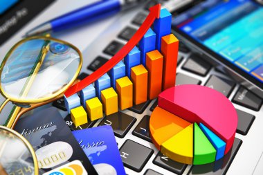 iş iş ve finansal analiz kavramı