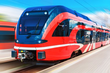 modern yüksek hızlı tren