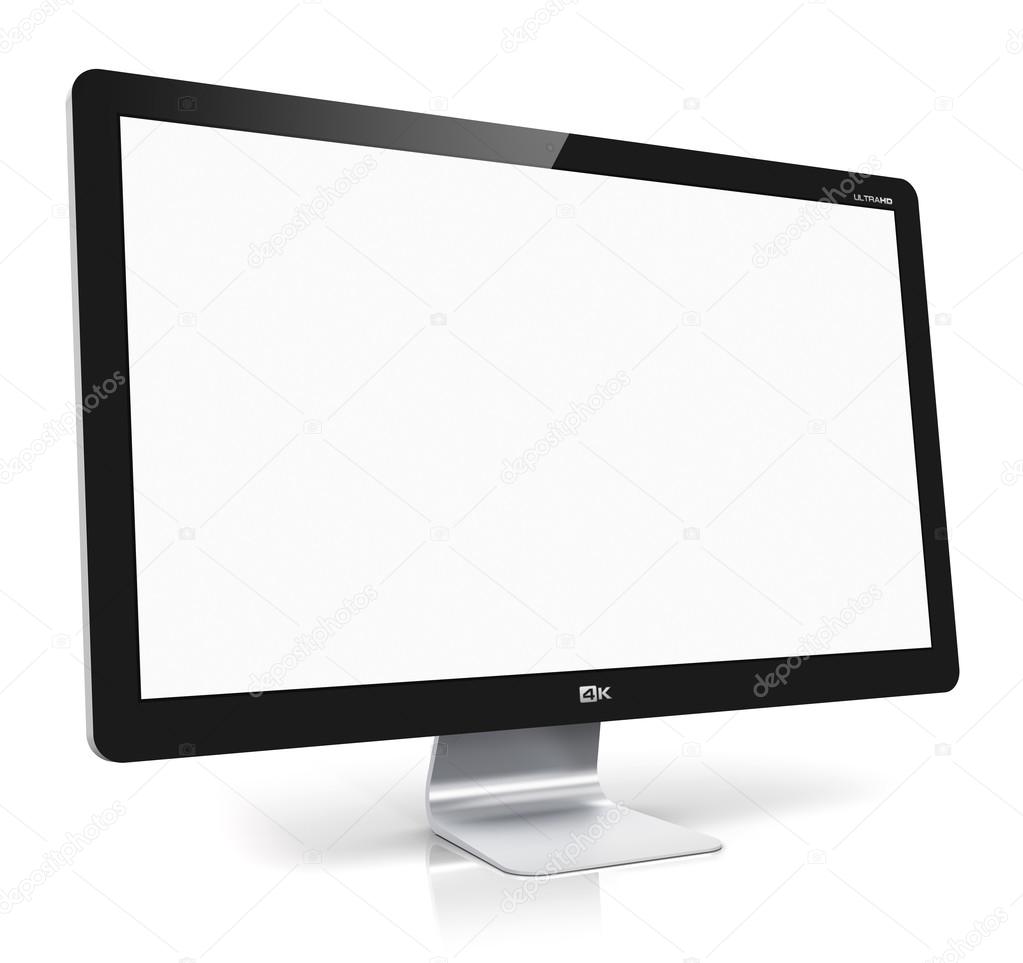 Mens uitroepen beweeglijkheid Lege tv of een beeldscherm ⬇ Stockfoto, rechtenvrije foto door © scanrail  #55735039