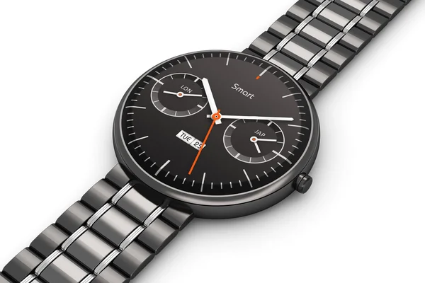 Schwarze Luxus-Smart-Watch — Stockfoto