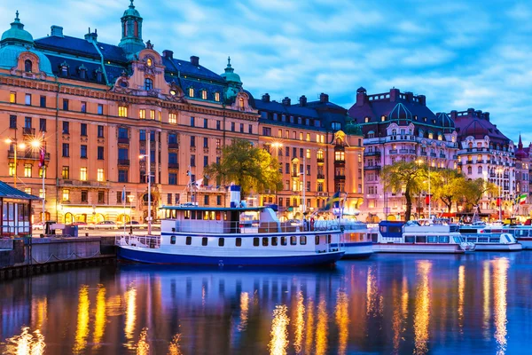 Evening scenery of Stockholm, Sweden Royalty Free Stock Photos