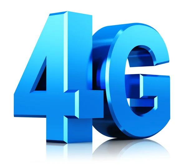 Логотип беспроводной технологии 4G LTE — стоковое фото