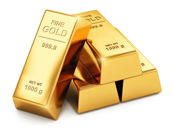 Gold ingots — Stock Photo, Image