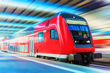 modern yüksek hızlı tren