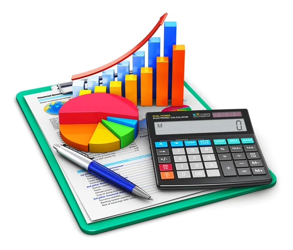 Financieel en boekhoudkundig concept — Stockfoto