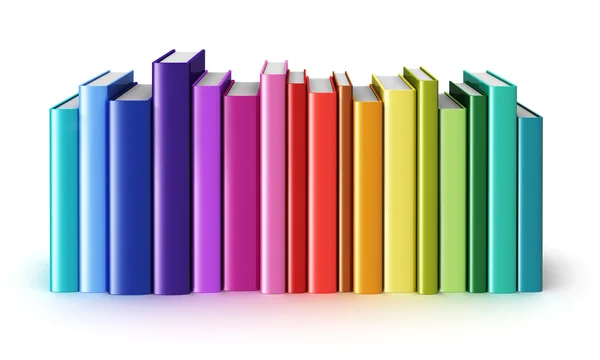 Libri a colori copertina rigida — Foto Stock