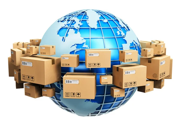 Concepto de envío global — Foto de Stock