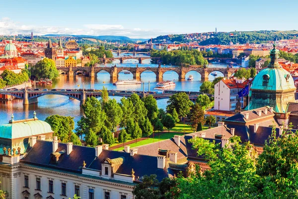 Coucher de soleil à Prague, République tchèque — Photo