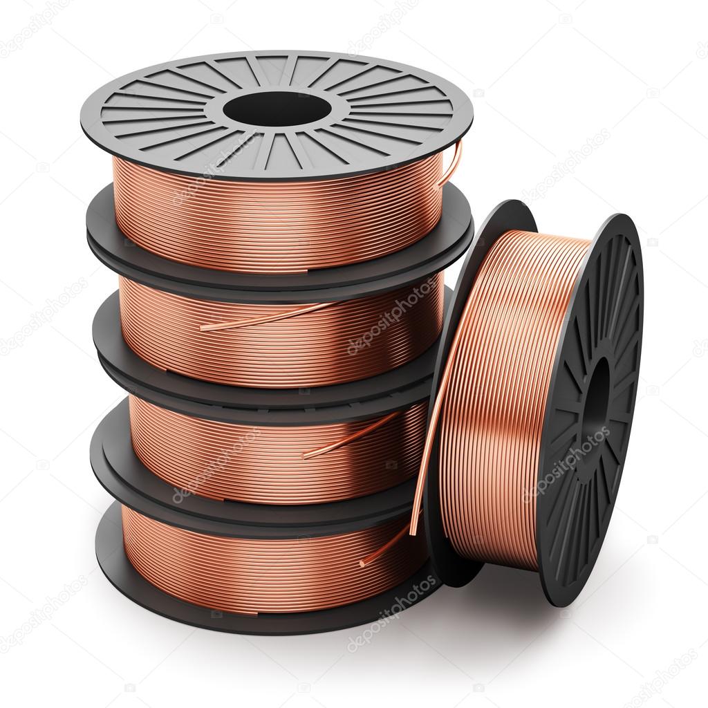 Coils of copper wires