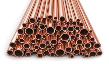 Copper pipes clipart