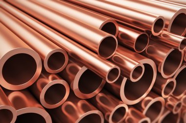 Copper pipes clipart
