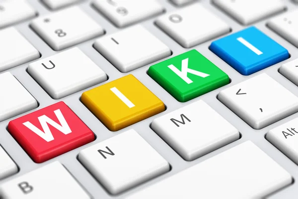 Wiki keyboard — Stock fotografie