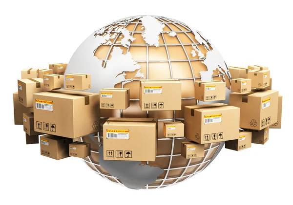 Global shipping and worldwide logistics concept — Stock Photo, Image