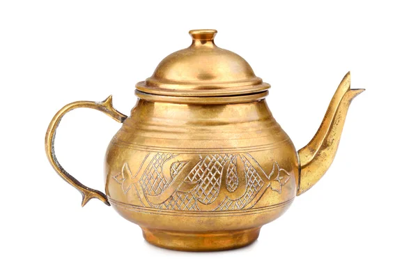 Old metallic teapot — Stock Photo, Image