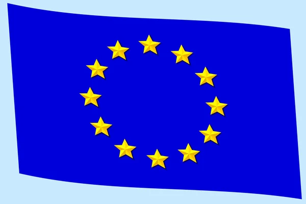 Flagge der EU — Stockvektor