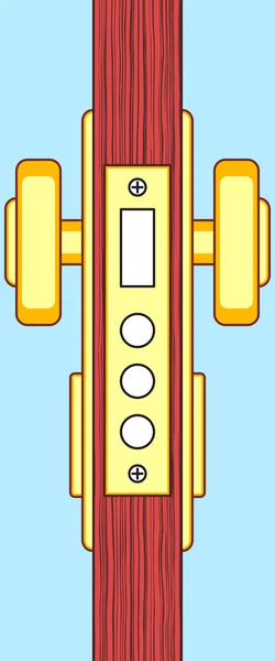 Vue d'extrémité de porte — Image vectorielle