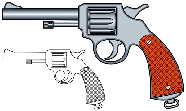 Revolver weapon icon — Stock Vector