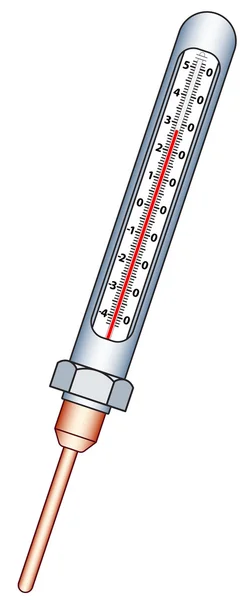 Icono de herramienta de termómetro — Vector de stock