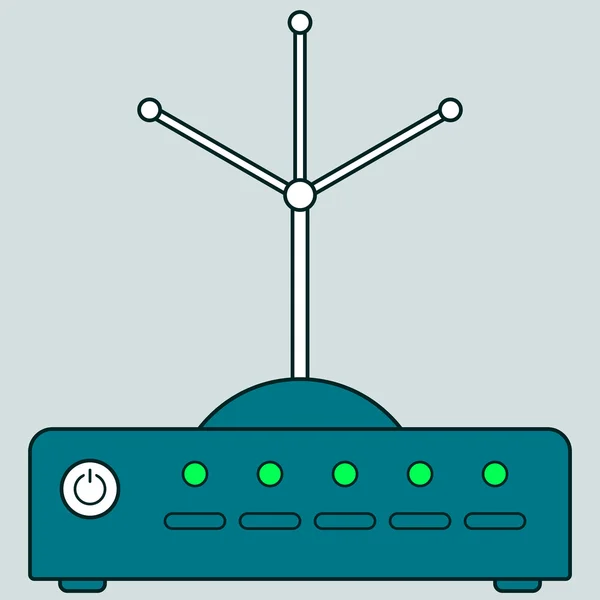 Ferramenta do dispositivo do roteador —  Vetores de Stock