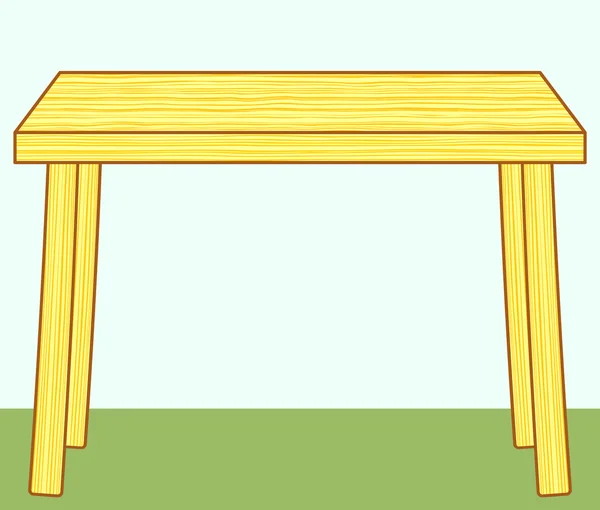 Holztisch-Ikone — Stockvektor