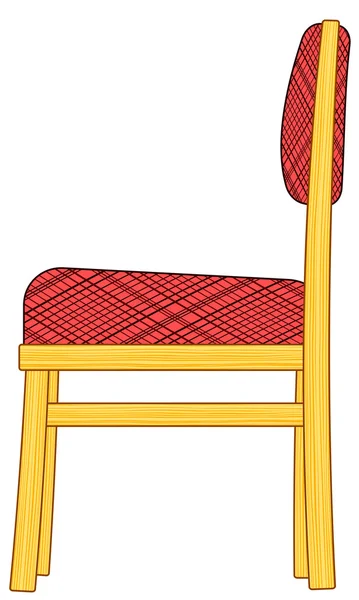 Silla vista lateral — Vector de stock