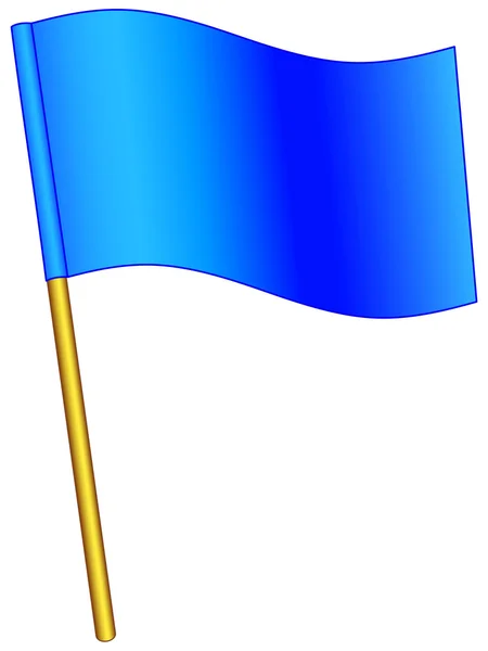 Flaga niebieski transparent — Wektor stockowy