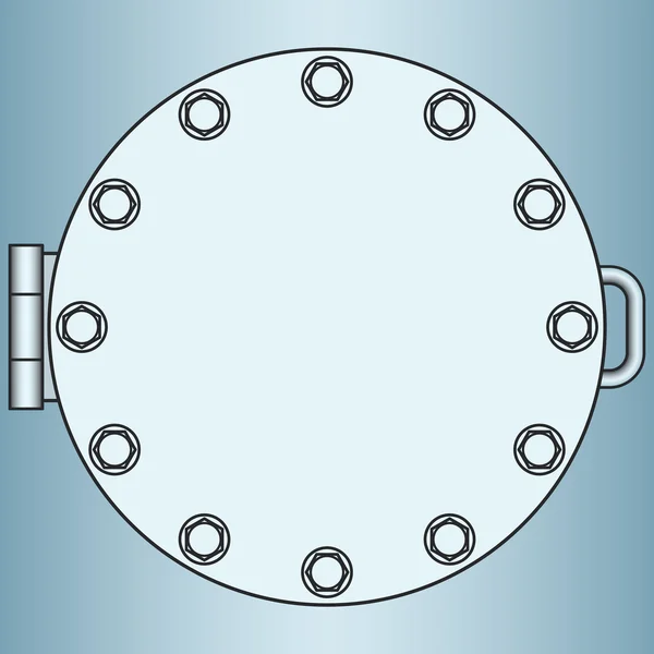 Illustration of the manhole — Stock Vector