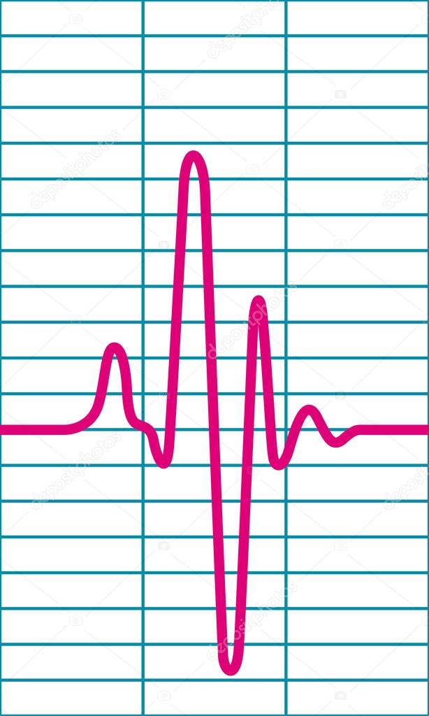 Cardiogram symbol illustration