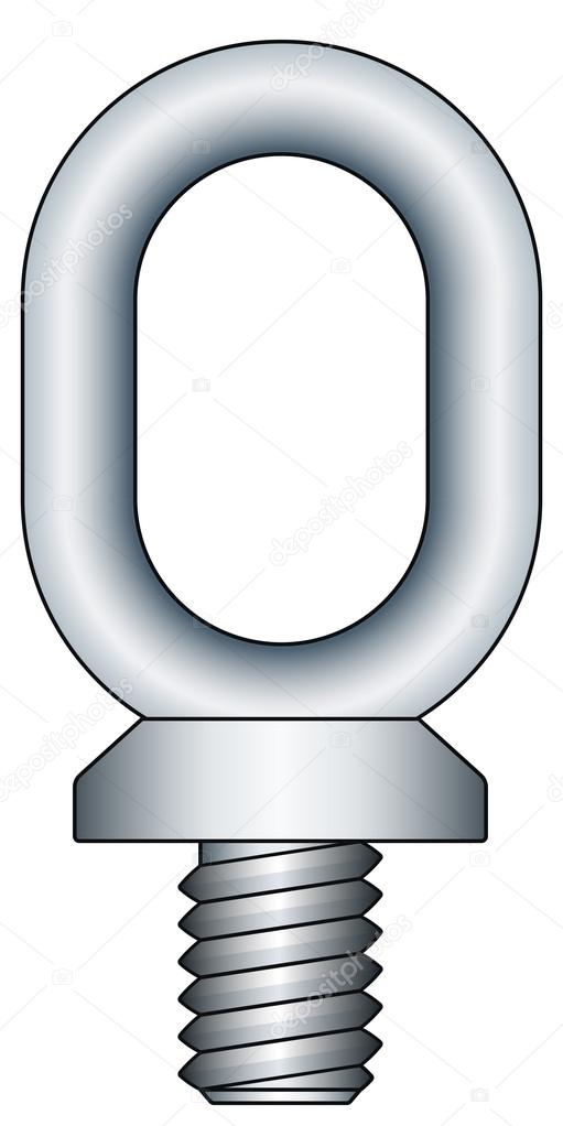Oblong ringbolt icon