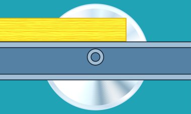 Dairesel testere illüstrasyon