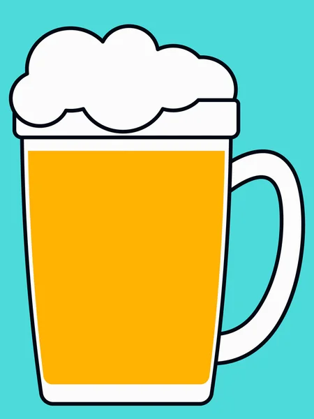 Bira kupası simgesi — Stok Vektör