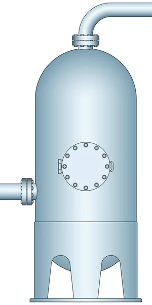 Séparateur de gaz et liquide — Image vectorielle