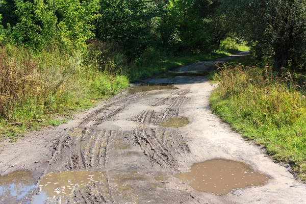 国の未舗装の道路 — ストック写真