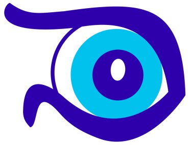 soyut göz simgesini