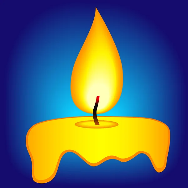 Abstraktní svíčka ikona — Stockový vektor