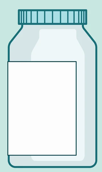 Pharmaceutical plastic bottle — Stock Vector