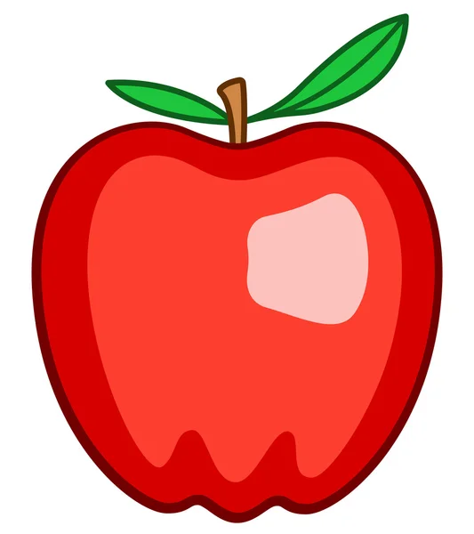 Red apple icon — Stock Vector